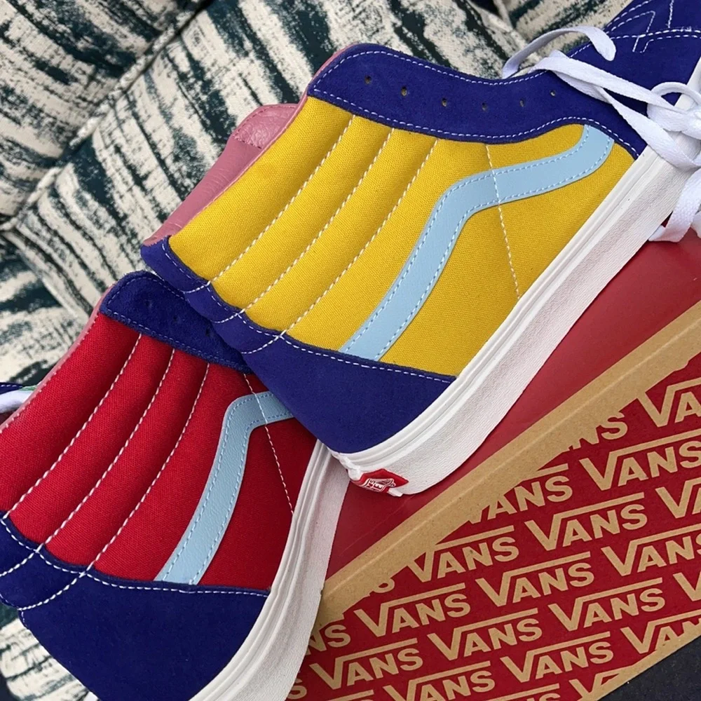 Vans Sk8-Hi Sunshine Multi/True White MENS - Picture 15 of 16